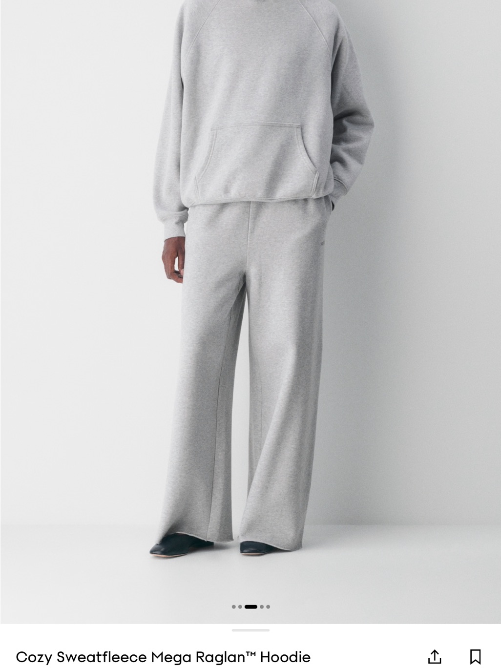 Tna Light Gray Fleece Hoodie
